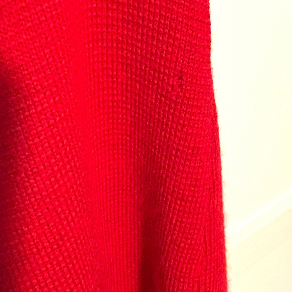 Talbots Women's Holiday Red 100% Merino Wool Coatagan in Size 2X - Picture 12 of 12